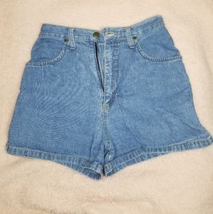 Women’s Light Blue Denim Jean Shorts - Classic High Waist